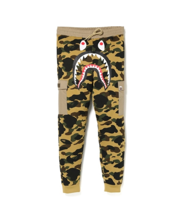 Спортивные штаны BAPE 1st Camo Shark Slim Sweat Cargo Pants Yellow