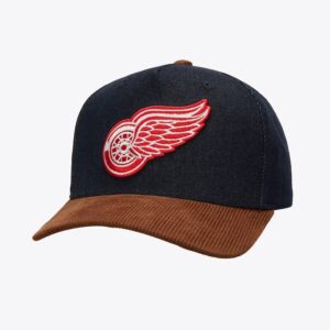 Mitchell-Ness-Denim-Brown-Detroit-Red-Wings-Corduroy-D-Stressed-Pro-Snapback-Hat-300x300