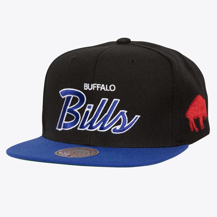 Бейсболка Mitchell & Ness Blue Buffalo Bills Team Ground 2.0 Snapback Hat