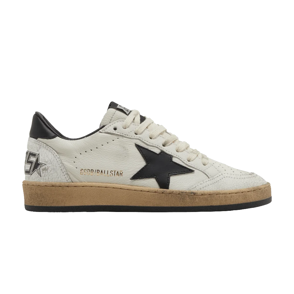 Krossovki-Golden-Goose-Wmns-Ball-Star-White-Black