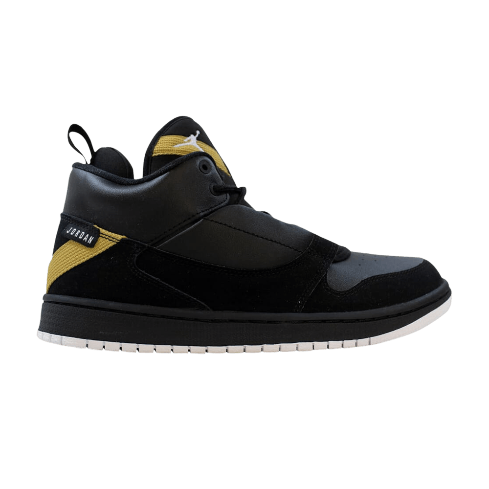 Кроссовки Air Jordan Fadeaway GS 'Black Metallic Gold'
