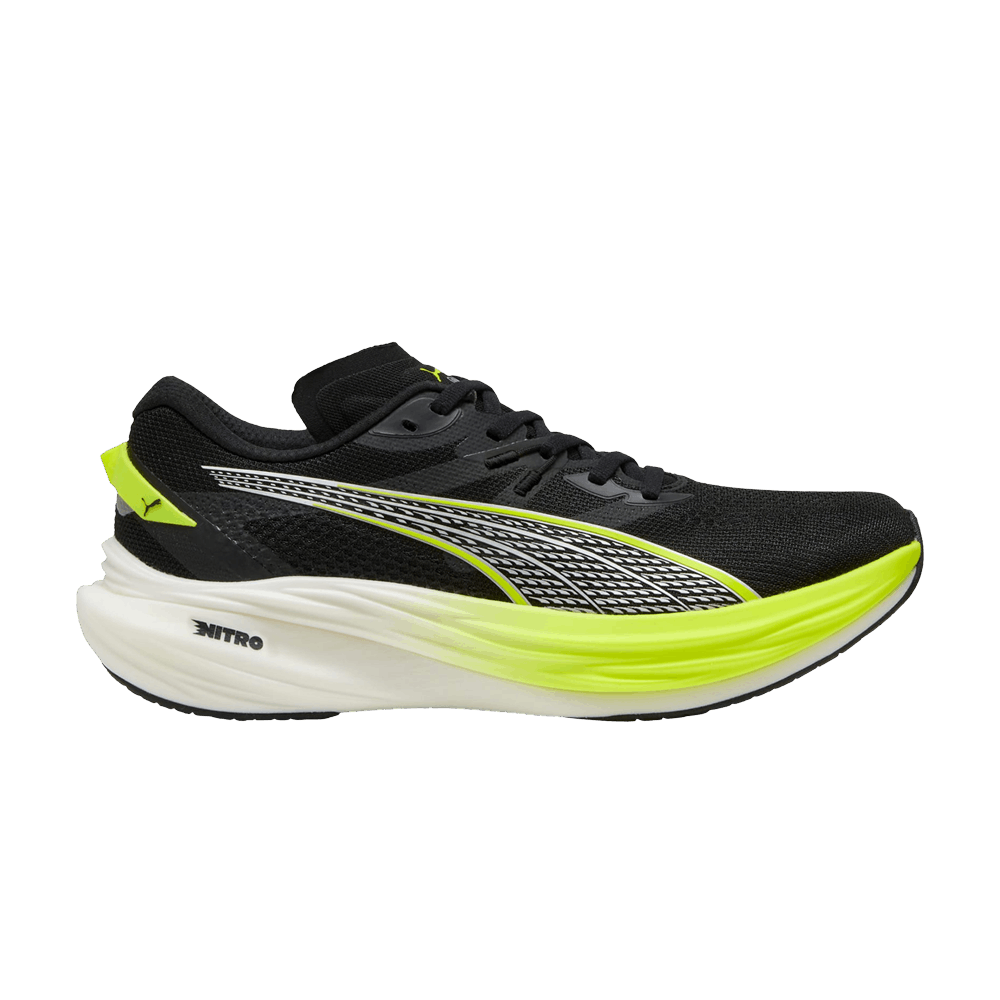 Кроссовки Puma Deviate Nitro 3 Wide 'Black Yellow Alert'