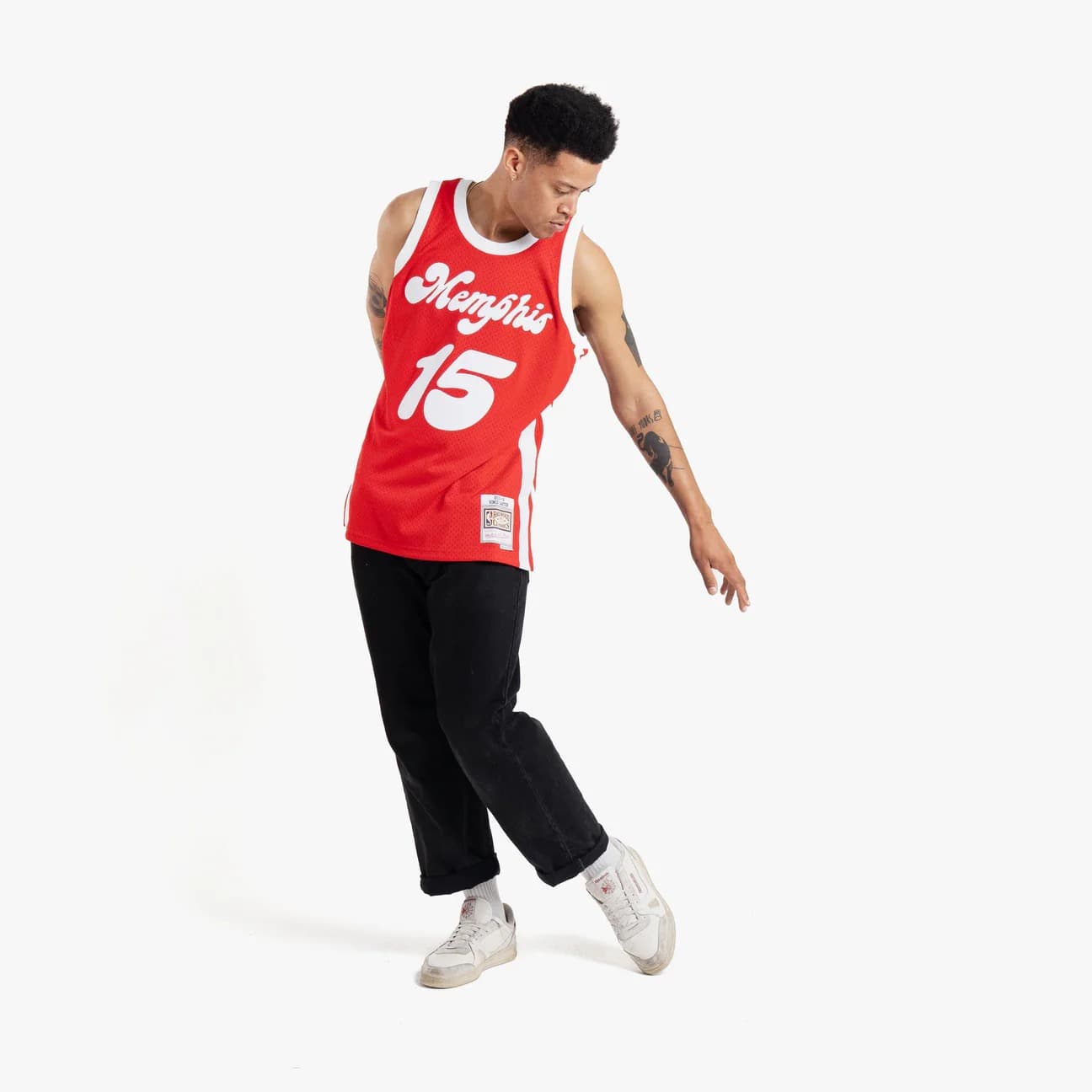 Memphis-Grizzlies-Vince-Carter-15-Swingman-Hardwood-Classic-Red-Jersey-3