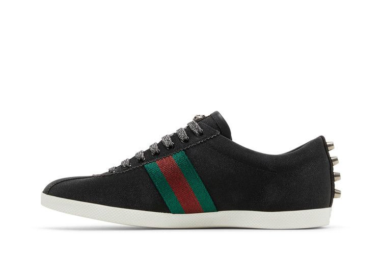 Кроссовки Gucci Glitter Web Stud Low 'Black'