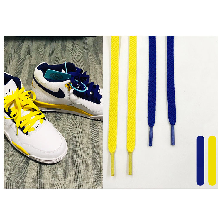 Шнурки Gorilla Guard Nike Flight Legacy Yellow-Blue Laces