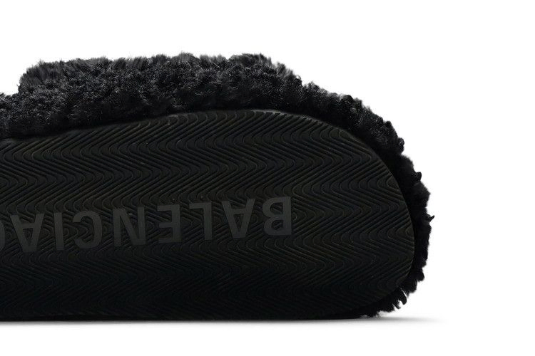 Кроссовки Balenciaga Wmns Furry Slides 'Black Red'