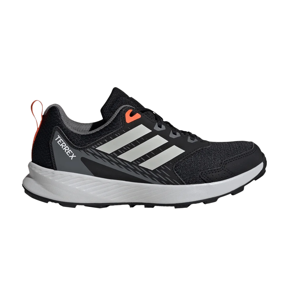Кроссовки adidas Terrex Tracefinder Trail J 'Core Black Grey One Semi Impact Orange'