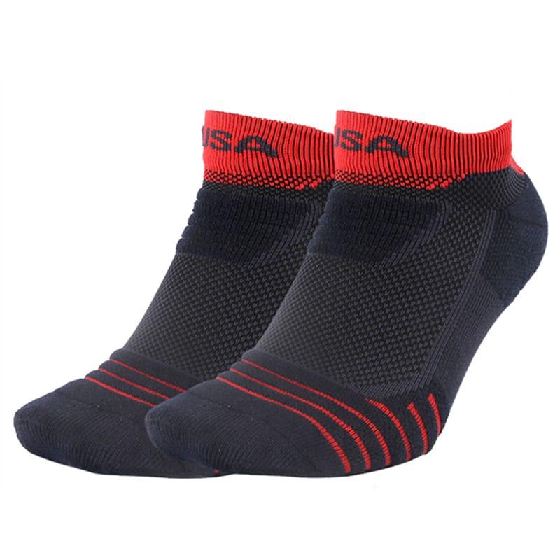 Спортивные носки Ehot Professional Black-Red Low Socks