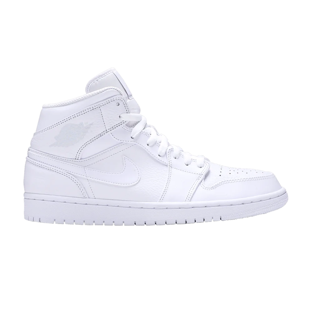 Krossovki-Air-Jordan-1-Mid-Triple-White-2018