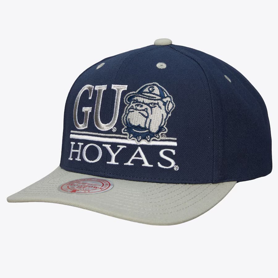 Бейсболка Mitchell & Ness Navy Georgetown Hoyas GPA Snapback Hat