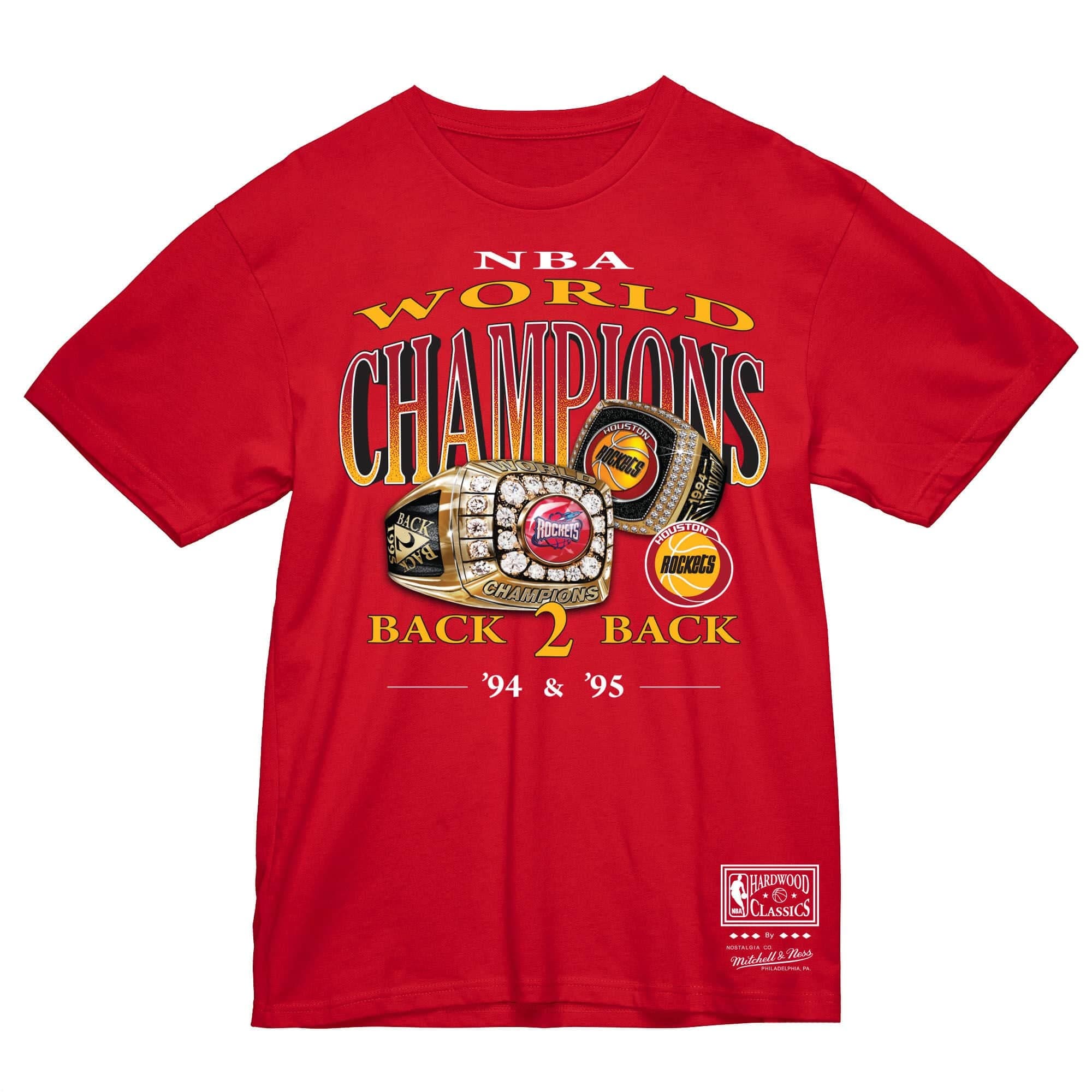 Футболка Mitchell & Ness Championship Rings Red Houston Rockets T-Shirt