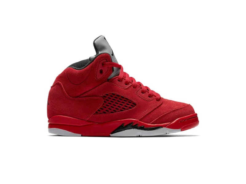 Air-Jordan-5-Retro-PS-Red-Suede