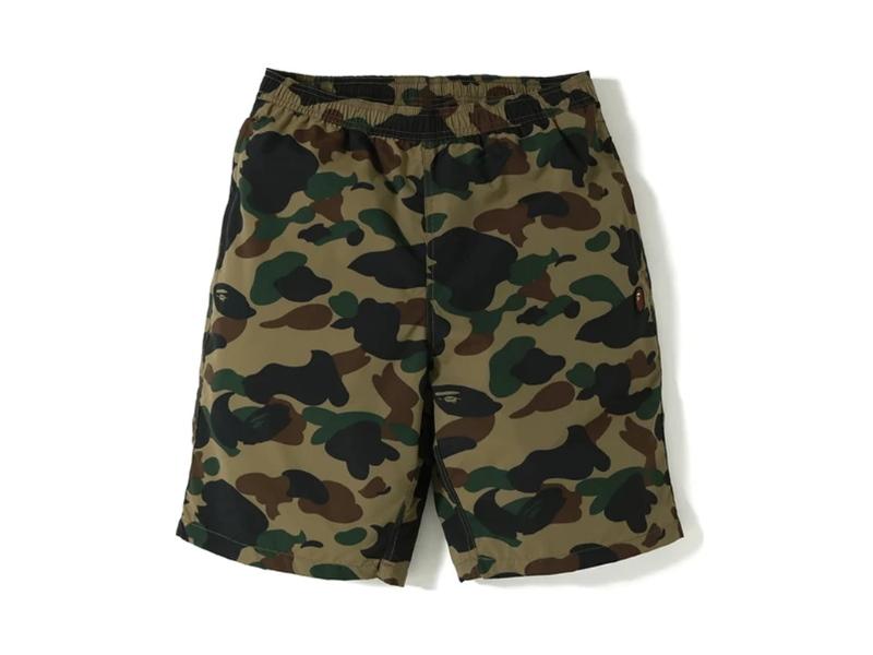 Спортивные шорты BAPE 1st Camo Beach Pants (SS19) Green