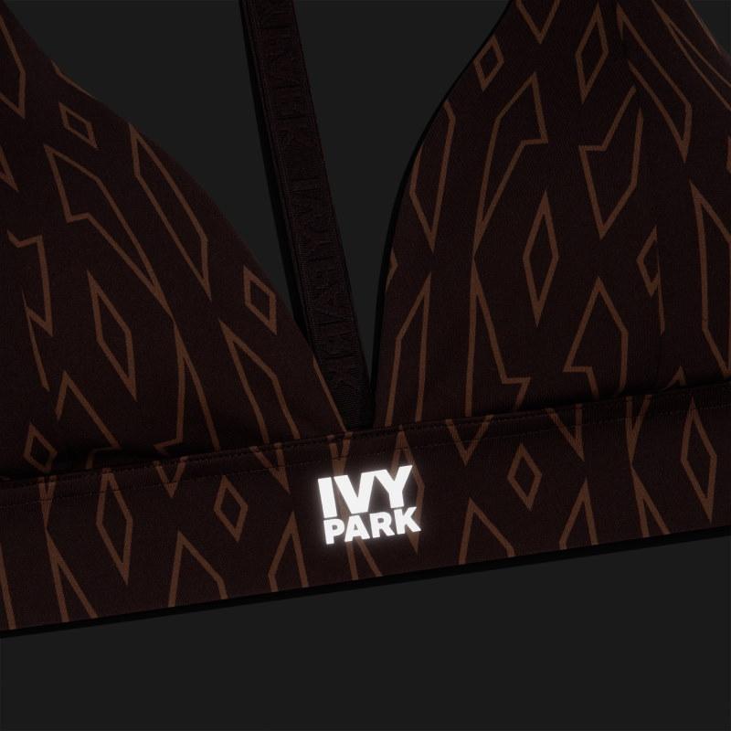 Спортивный топ adidas Ivy Park Low-Support Triangle Bra Wild Brown/Night Red