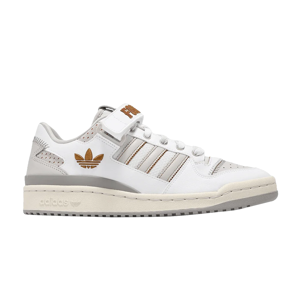 Кроссовки Adidas Forum Low 'White Grey Embroidered'