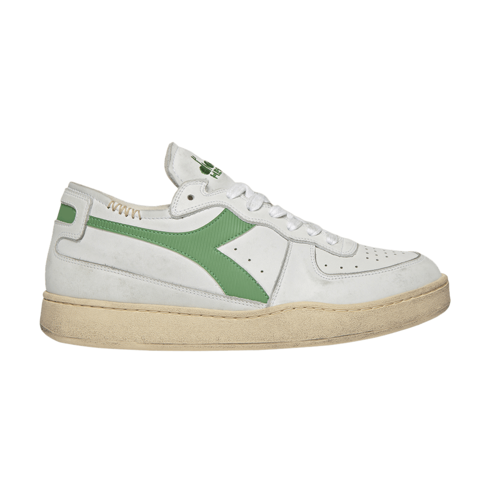 Кроссовки Diadora Mi Basket Row Cut 'White Stone Green'