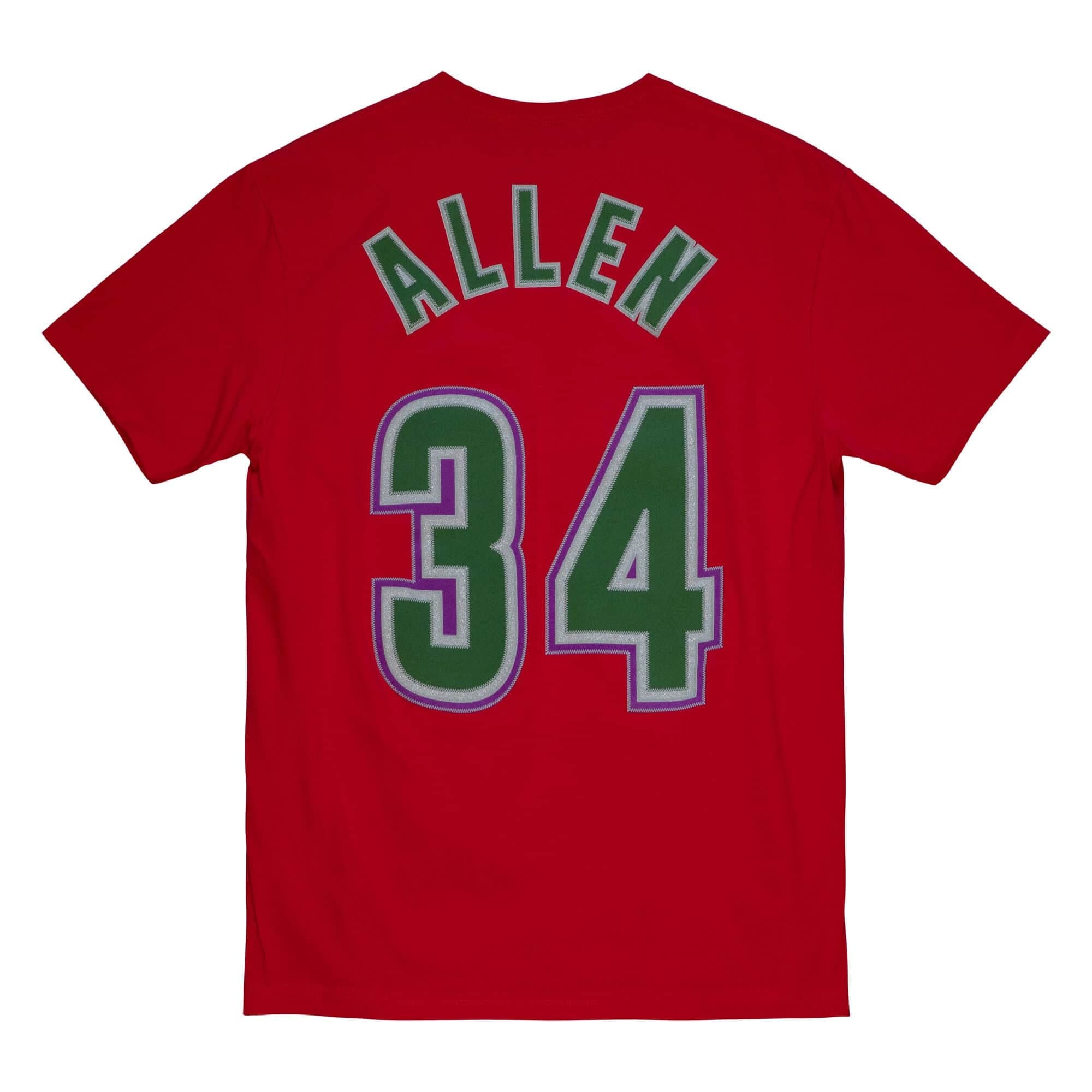 Футболка Mitchell & Ness Traditional Name & Number Tee Milwaukee Bucks 1996-97 Ray Allen