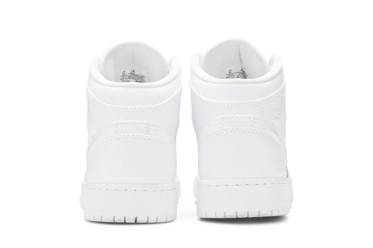 Кроссовки Air Jordan 1 Mid GS 'Triple White' 2020