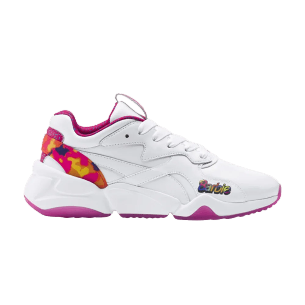 Krossovki-Barbie-x-Puma-Wmns-Nova-Flash-White-Cabaret