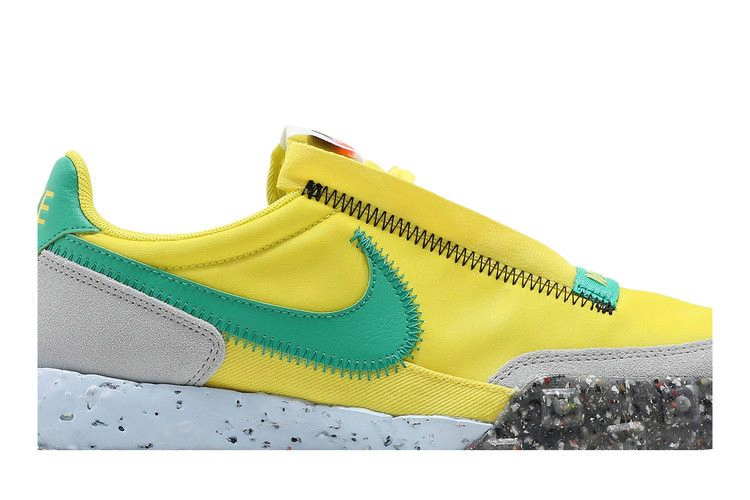 Кроссовки Nike Wmns Waffle Racer Crater 'Yellow Strike Roma Green'