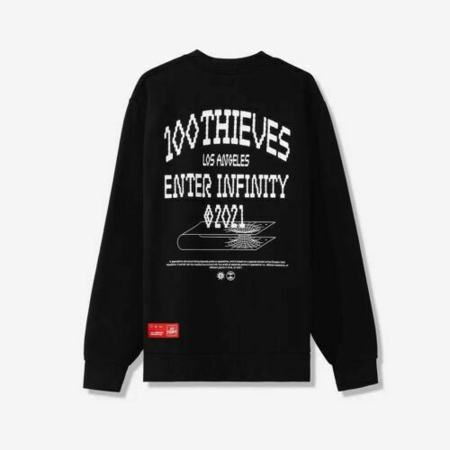 Толстовка 100 Thieves Enter Infinity Crewneck Black