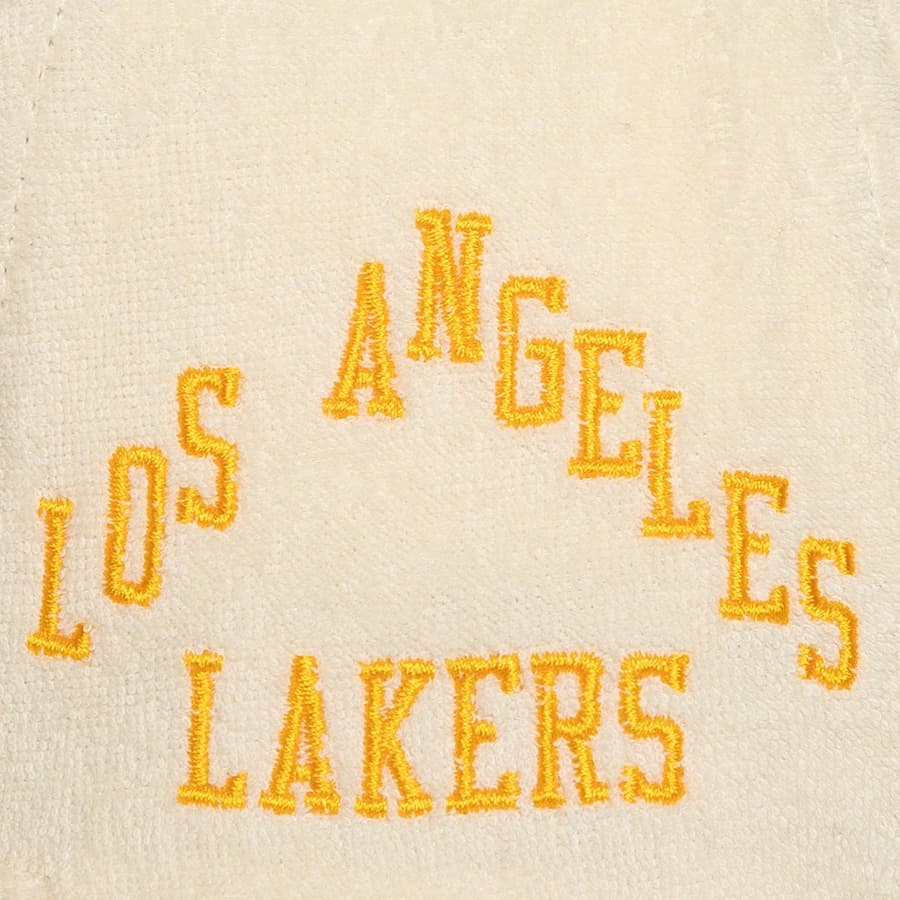 Бейсболка Mitchell & Ness White Los Angeles Lakers Day 4 Snapback Hat