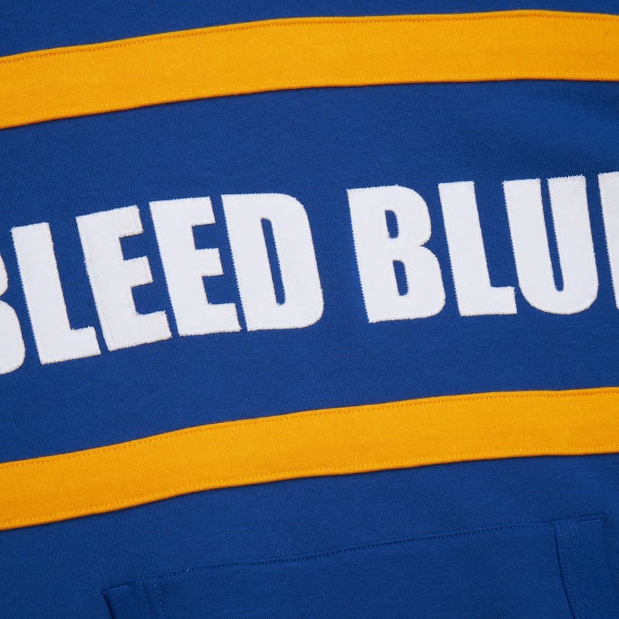 Худи Mitchell & Ness Blue St. Louis Blues Head Coach Fleece Pullover Hoodie
