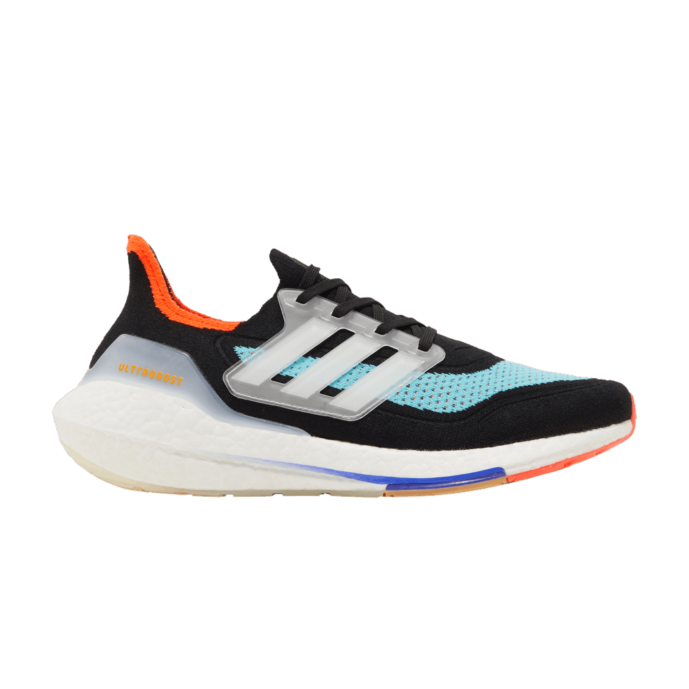 Кроссовки Adidas UltraBoost 21 'Black Pulse Aqua'