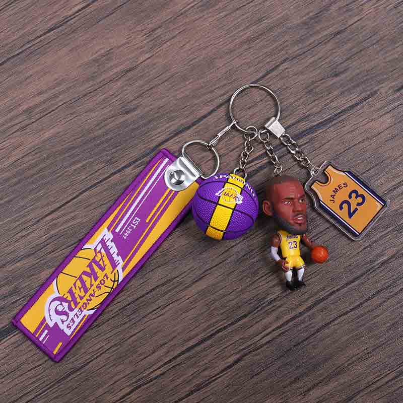 Брелок для ключей Jinduo LeBron Lakers Player Keychain