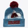 Mitchell-Ness-Blue-Colorado-Avalanche-Punch-Out-Cuffed-Knit-Hat-with-Pom-100x100