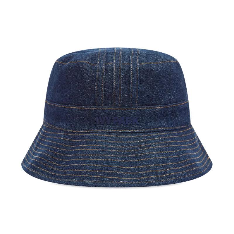 Панама adidas Ivy Park Reversible Monogram Bucket Hat Dark Blue