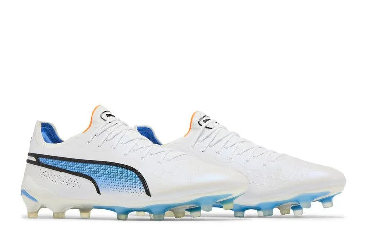 Krossovki-Puma-King-Ultimate-FG-AG-White-Blue-Glimmer-7