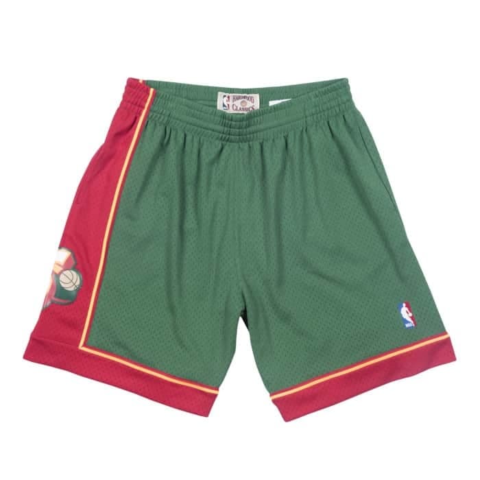 Спортивные шорты Mitchell & Ness Seattle Supersonics 1995-96 Hardwood Classics Throwback Swingman NBA Shorts