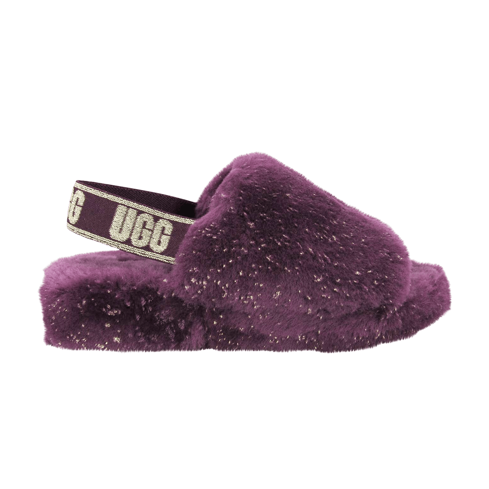 Кроссовки UGG Wmns Fluff Yeah Slide 'Metallic Sparkle - Pinot Noir'