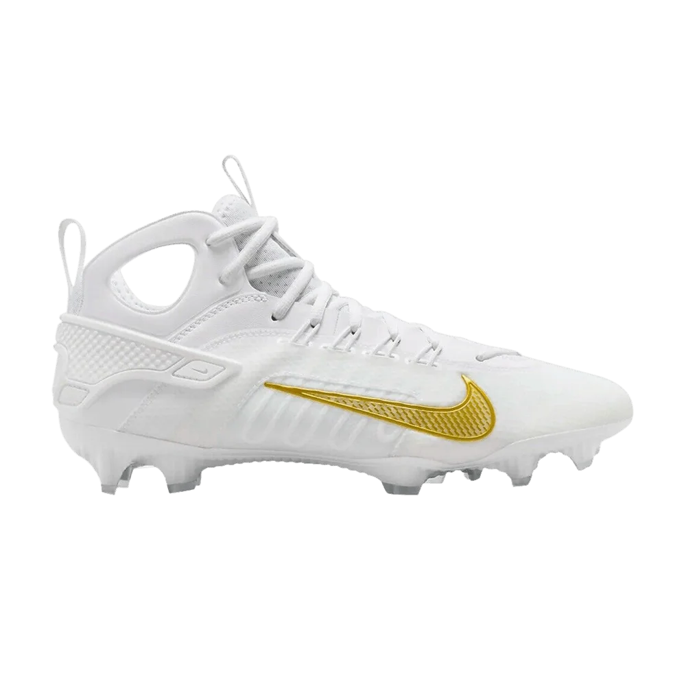 Кроссовки Nike Huarache 9 Elite Mid LAX SE 'White Metallic Gold'