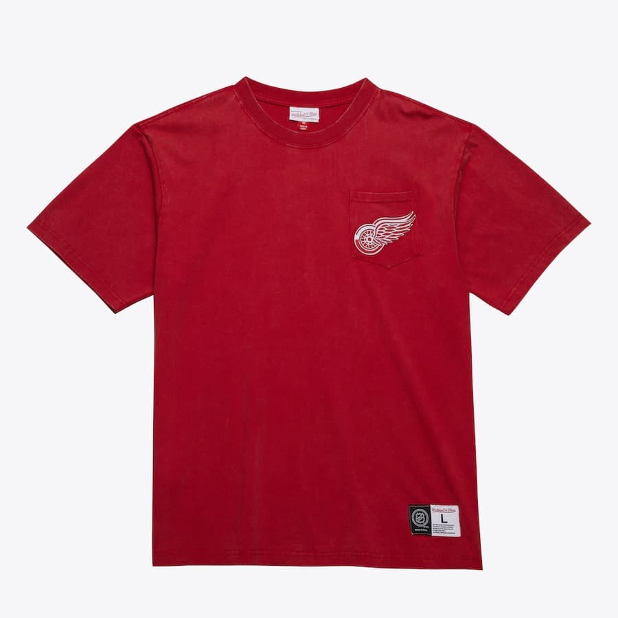 Футболка Mitchell & Ness Red Detroit Red Wings Premium Pocket T-Shirt
