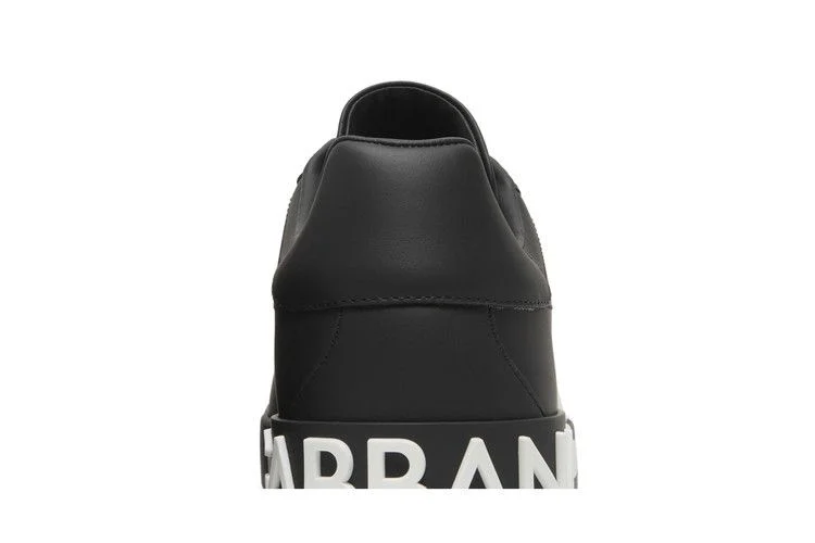Кроссовки Dolce & Gabbana Portofino Low 'DG Logo Print - Black White'