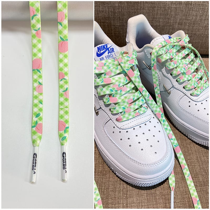 Шнурки Gorilla Guard Air Force 1 ’07 LX Peach Green Laces