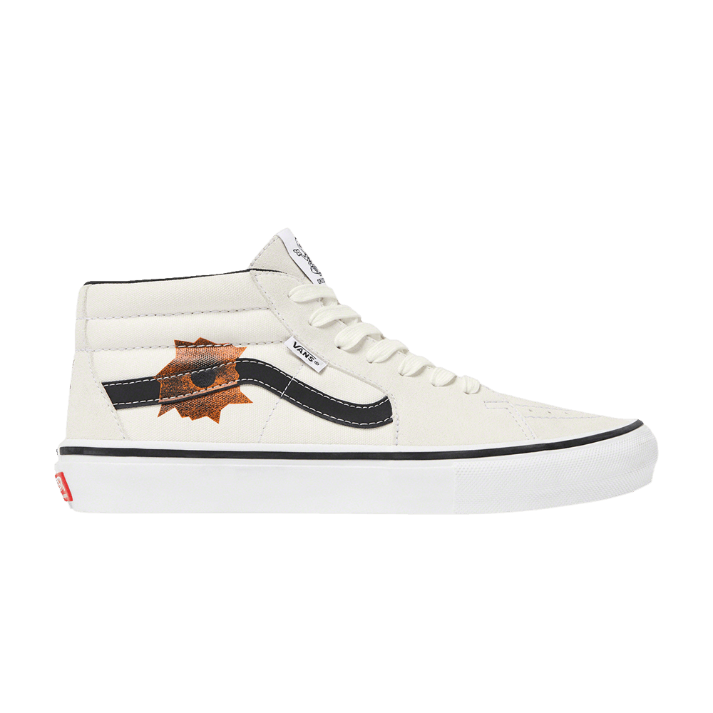 Кроссовки Vans Supreme x Nate Lowman x Skate Grosso Mid 'White'