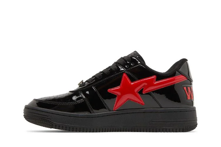 Krossovki-Bapesta-Low-M1-Shark-Face-Black-Red-2