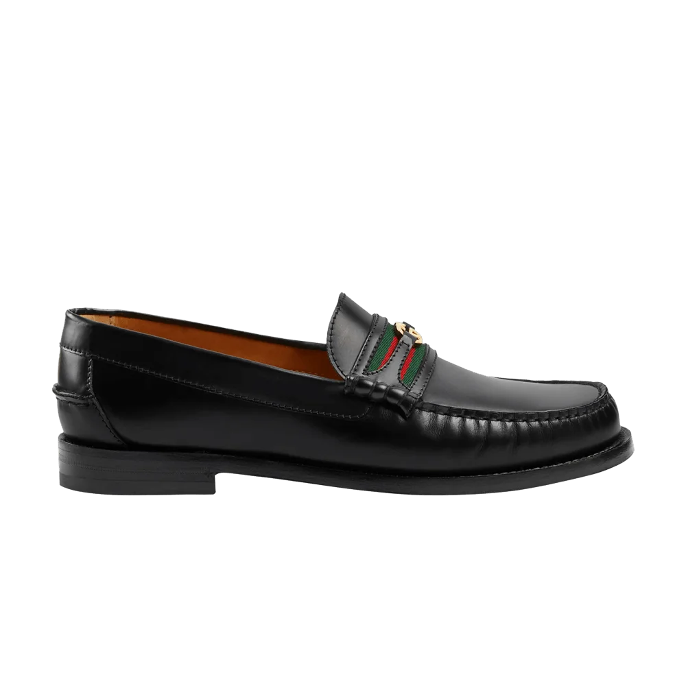 Krossovki-Gucci-Kaveh-Loafer-Black-Green-Red