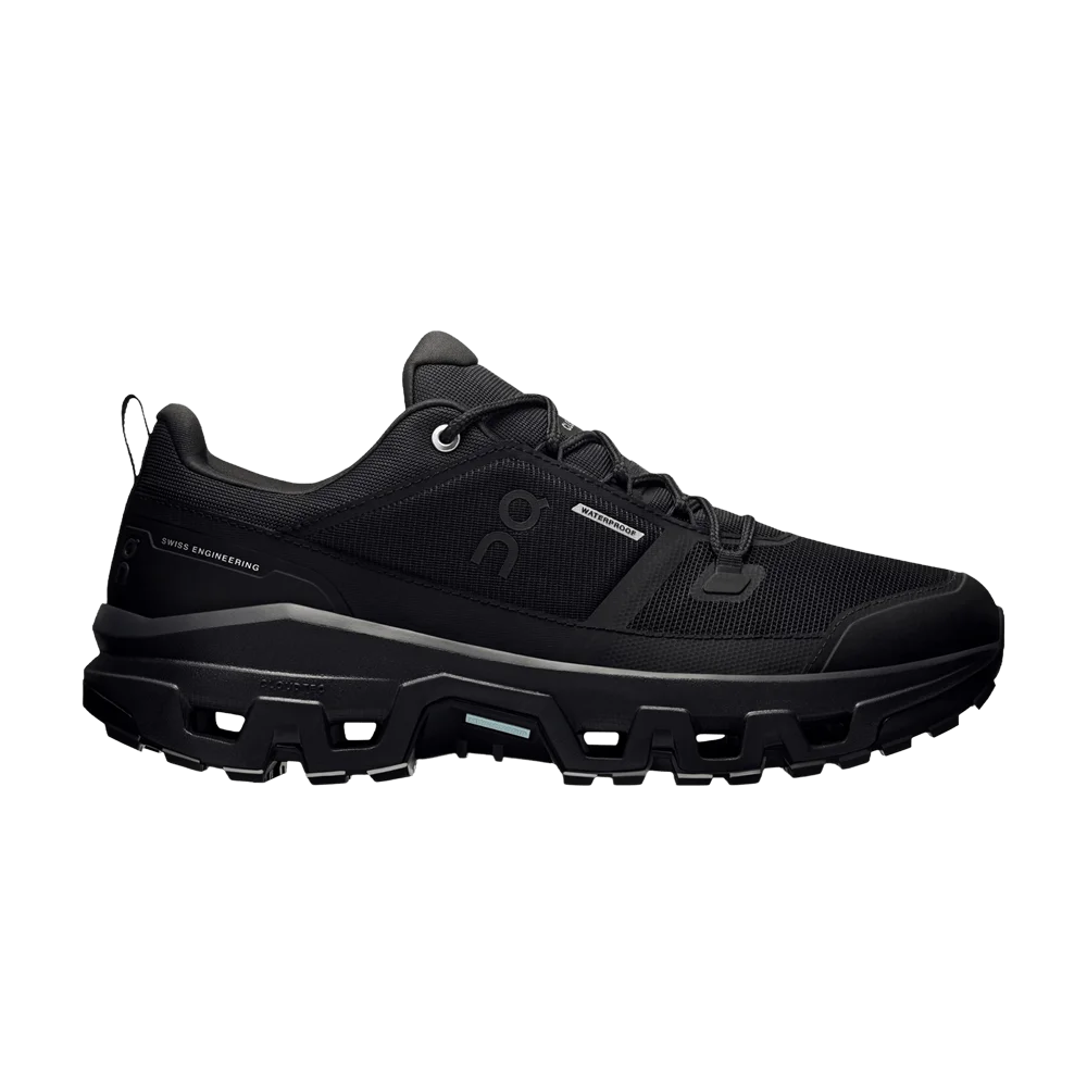 Кроссовки ON Cloudrock Low Waterproof 'Triple Black'