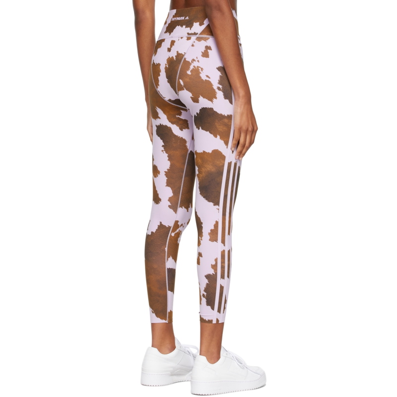 Тайтсы adidas Ivy Park Cow-Print Tights AOP Cow Hide/Purple Glow