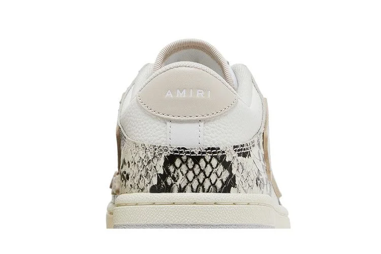 Кроссовки Amiri Wmns Skel Top Low 'Alabaster Snakeskin'