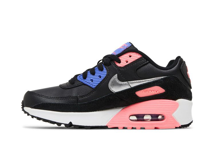 Кроссовки Nike Air Max 90 Leather GS 'Black Sunset Pulse'