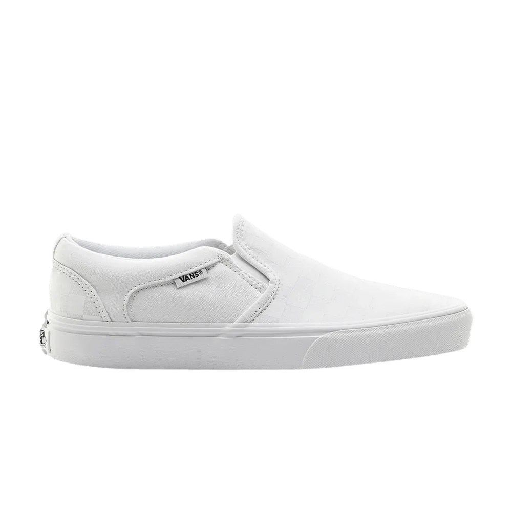 Krossovki-Vans-Asher-Checkerboard-White