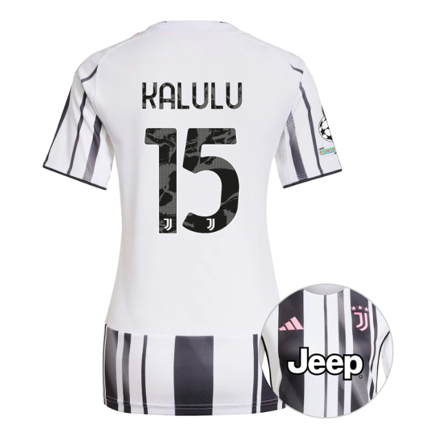 Женское футбольное джерси JUVENTUS home jersey 25/26 KALULU 15