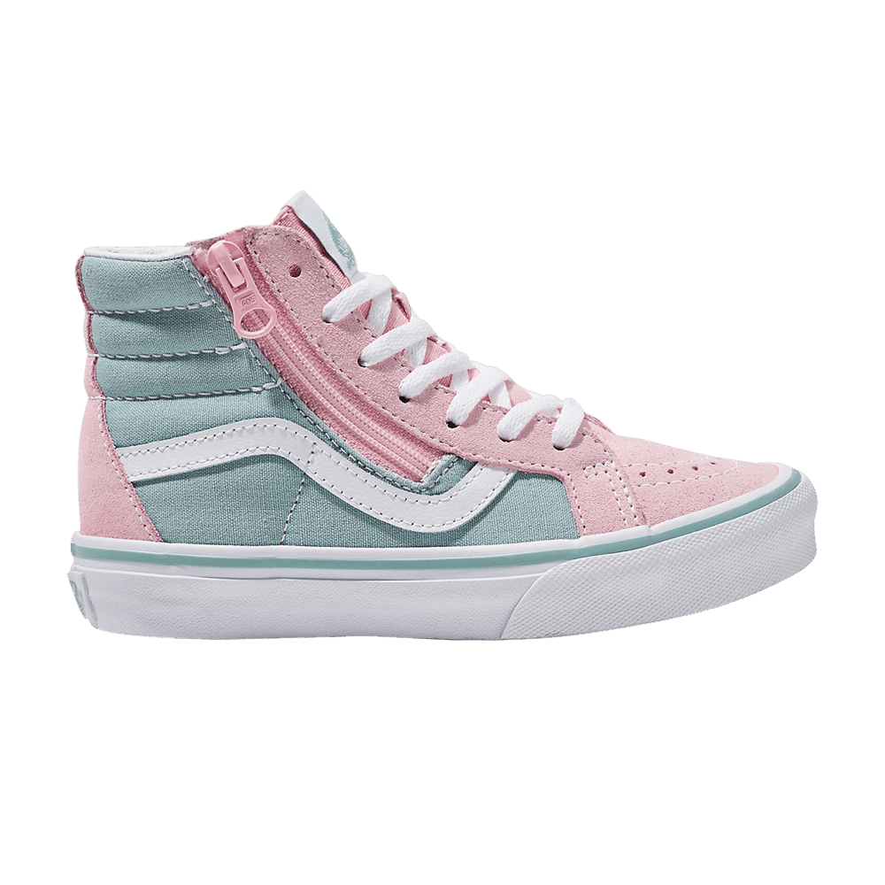 Кроссовки Vans Sk8-Hi Reissue Side Zip Kids '2 Tone - Mint Pink'