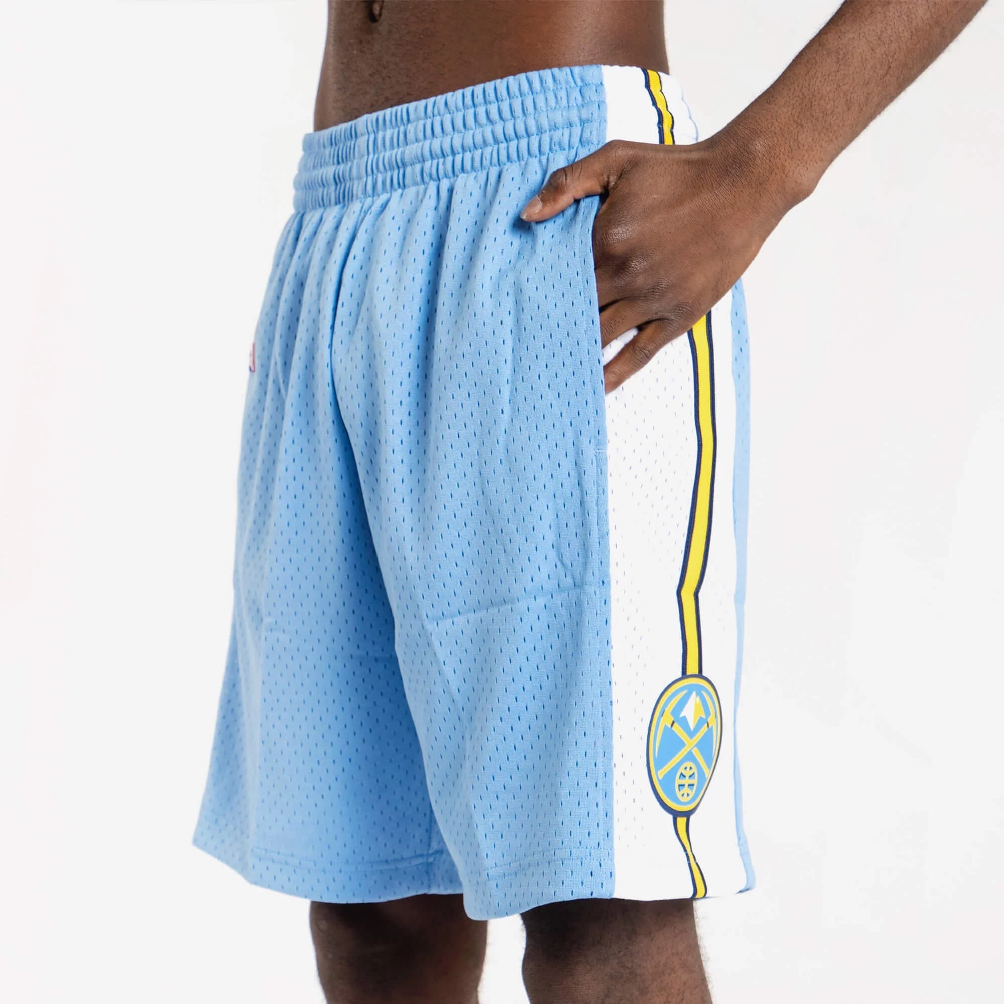 Спортивные шорты Mitchell & Ness Denver Nuggets 2016-17 Hardwood Classics Throwback Swingman NBA Shorts