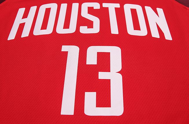 Баскетбольная джерси 2018-19 James Harden Rockets #13 Earned Red
